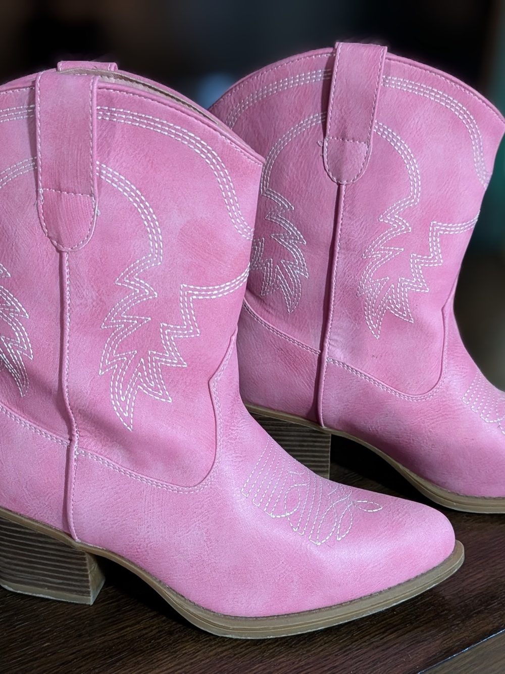Pink Western Cowboy Boots